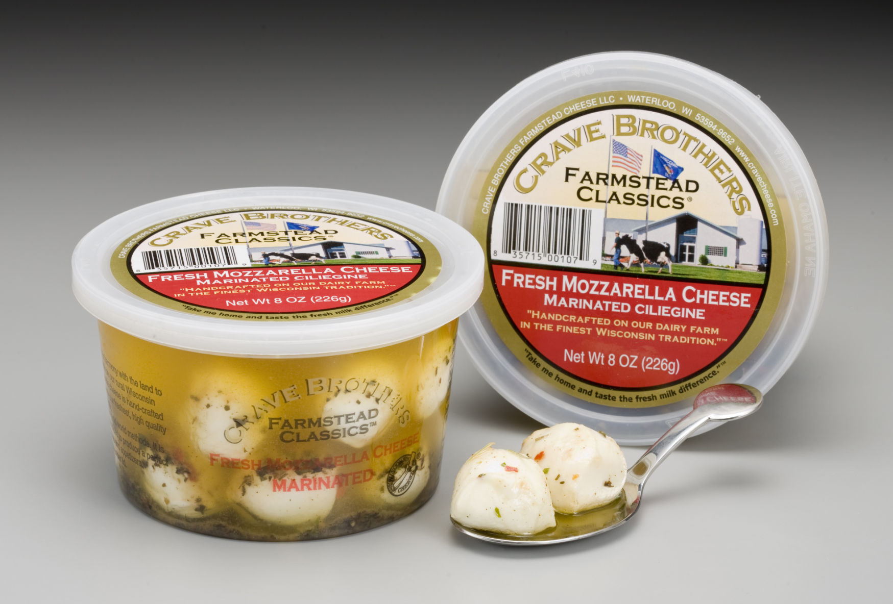 Mozzarella balls from Crave Brothers Farmstead Cheese